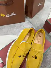 Loro Piana Summer Charms Walk Kadın Deri Loafer 3