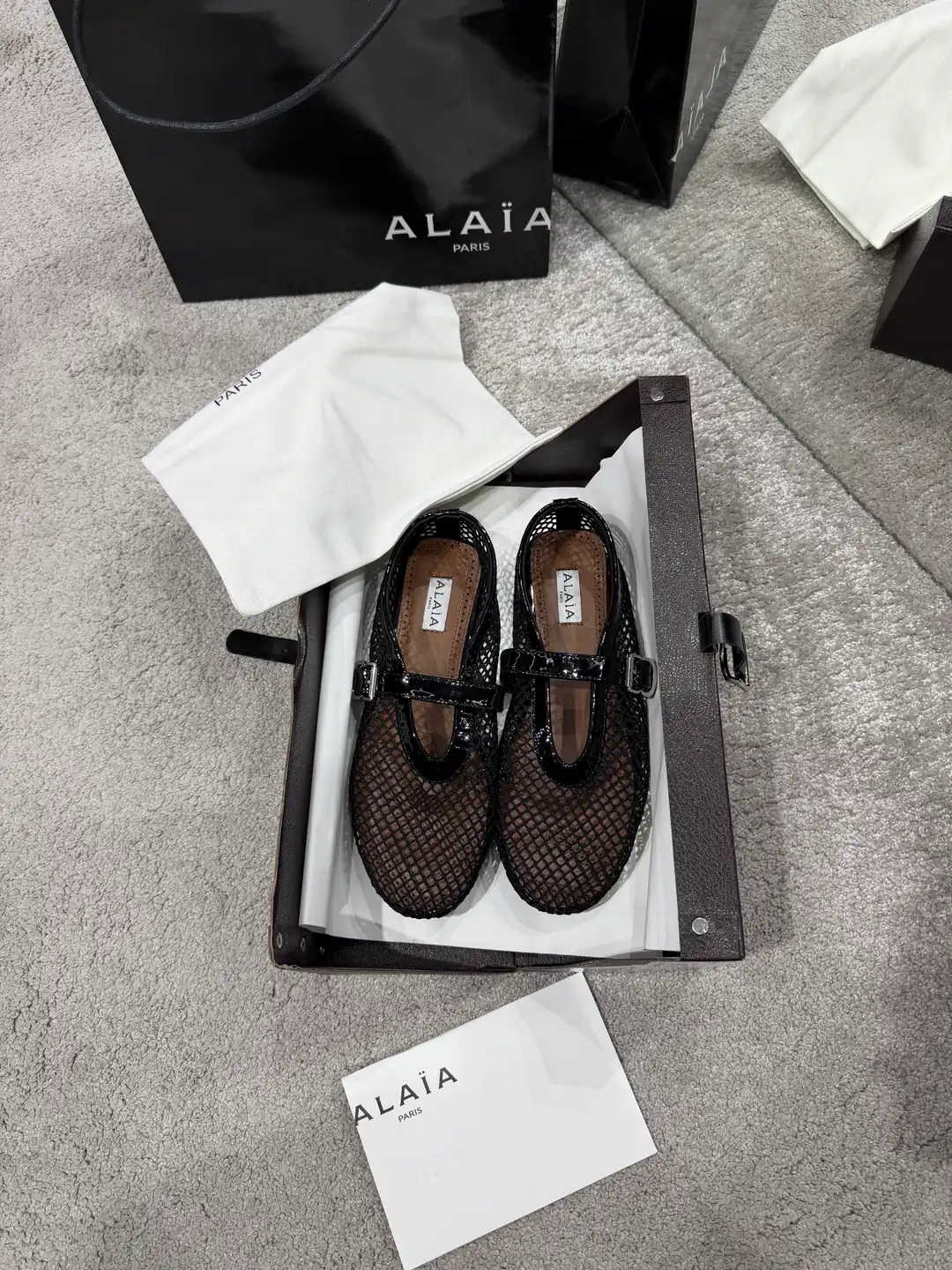 Alaia Mary Jane Siyah Kadın Babet