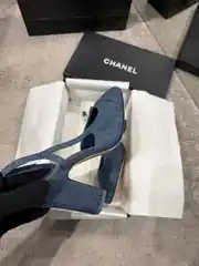 Chanel slingbacks Kot 9cm Kadın Topuklu 3
