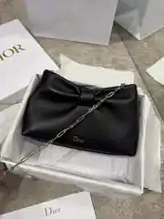 Dior Siyah Small Bow Kadın Deri Çanta 2