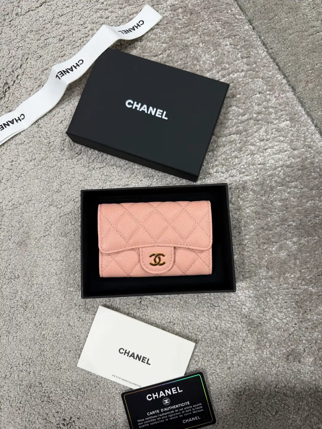 Chanel Pembe Kadın Deri Cüzdan