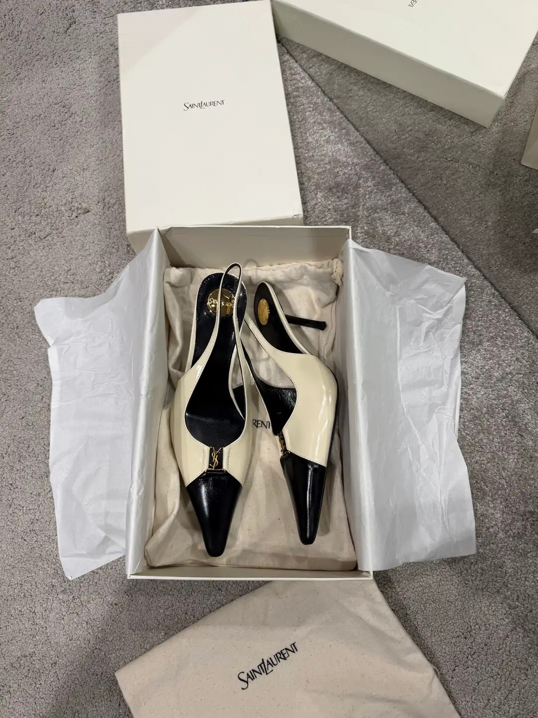YSL Babylone Kadın Deri Topuklu Ayakkabı