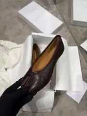 Maison Margiela Tabi Kahve Kadın Deri Babet 2