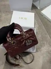 Dior Mini Lady D-Joy Bordo Kadın Deri Çanta 3