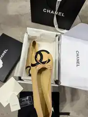 Chanel Coco Beach Bej Kadın Deri Babet 2