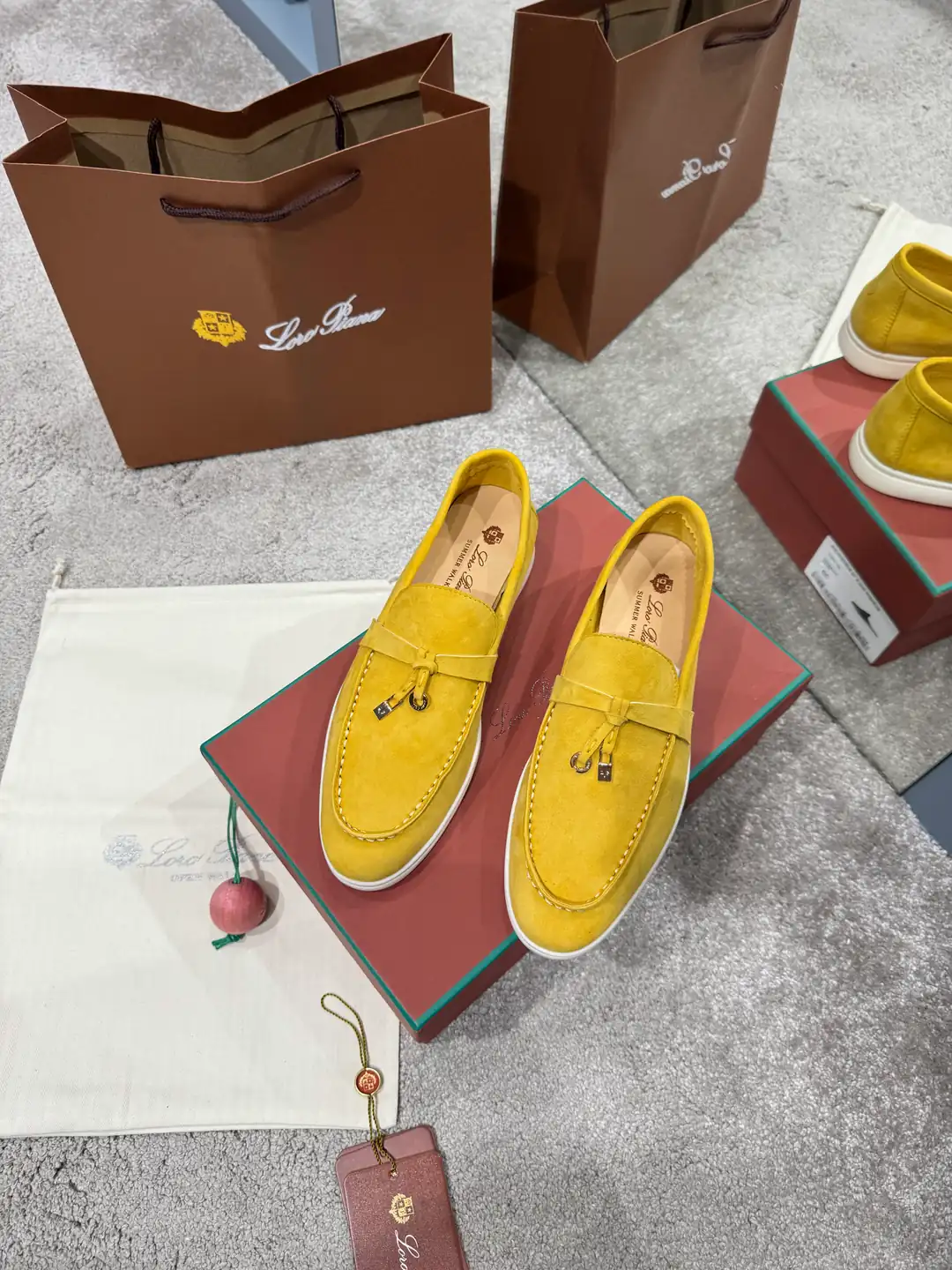 Loro Piana Summer Charms Walk Kadın Deri Loafer