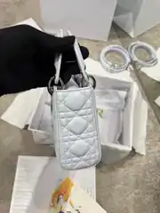 Dior Gri Mini Layd Kadın Deri Çanta  4