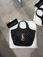 YSL Icare Maxi Shopping Siyah Kadın Deri Çanta 1