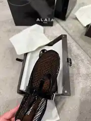 Alaia Mary Jane Siyah Kadın Babet 4