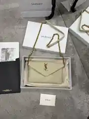 Ysl Cassandre Krem Small Kadın Deri çanta 1