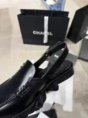 Chanel Slingback Deri Kadın Loafer 4