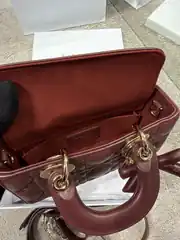 Dior Mini Lady D-Joy Bordo Kadın Deri Çanta 5