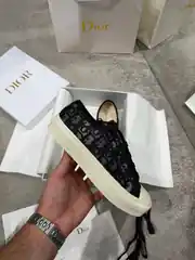  Dior Walk'n'Dior Gri Kadın Kanvas Sneaker 2