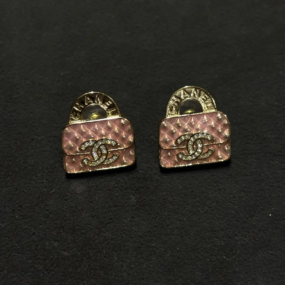 Chanel Pink Bag Küpe