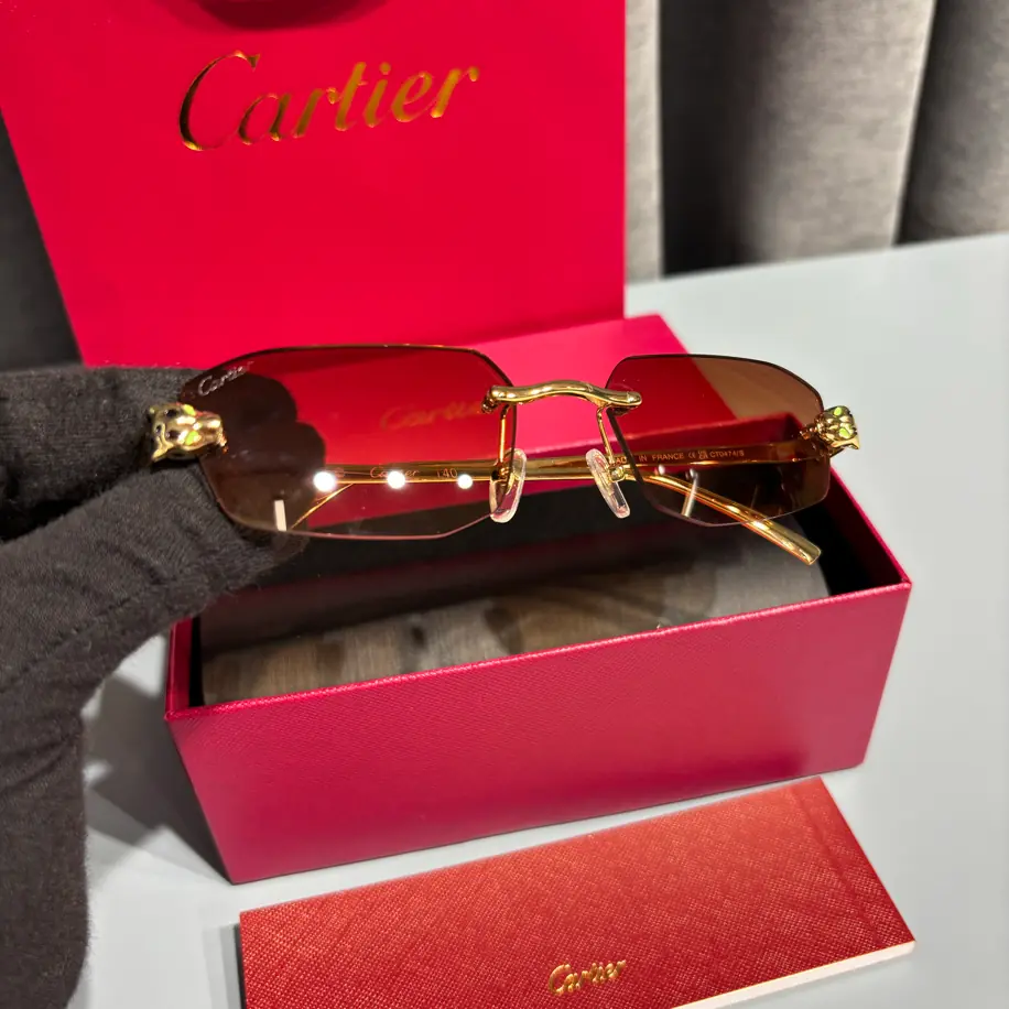 Cartier Gold Çerçeveşi Güneş Gözlüğü