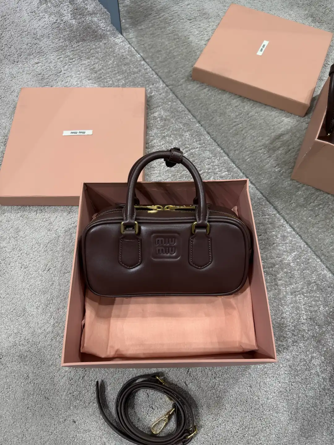 Miu Miu Arcadie Acı Kahve Kadın Deri Çanta