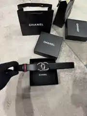 Chanel Siyah Kadın Deri Kemer 1