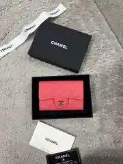 Chanel Pembe Kadın Deri Cüzdan 1