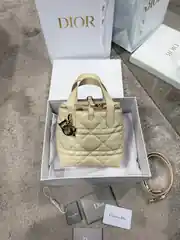Dior Krem Small Toujors Vertical Kadın Deri Çanta 1