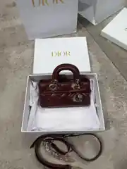 Dior Mini Lady D-Joy Bordo Kadın Deri Çanta 1