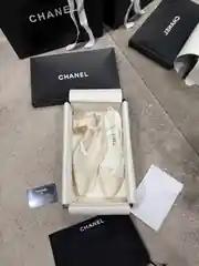 Chanel Slingbacks Beyaz Tül Kadın Topuklu 1