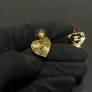 Chanel Heart Stone Küpe 3