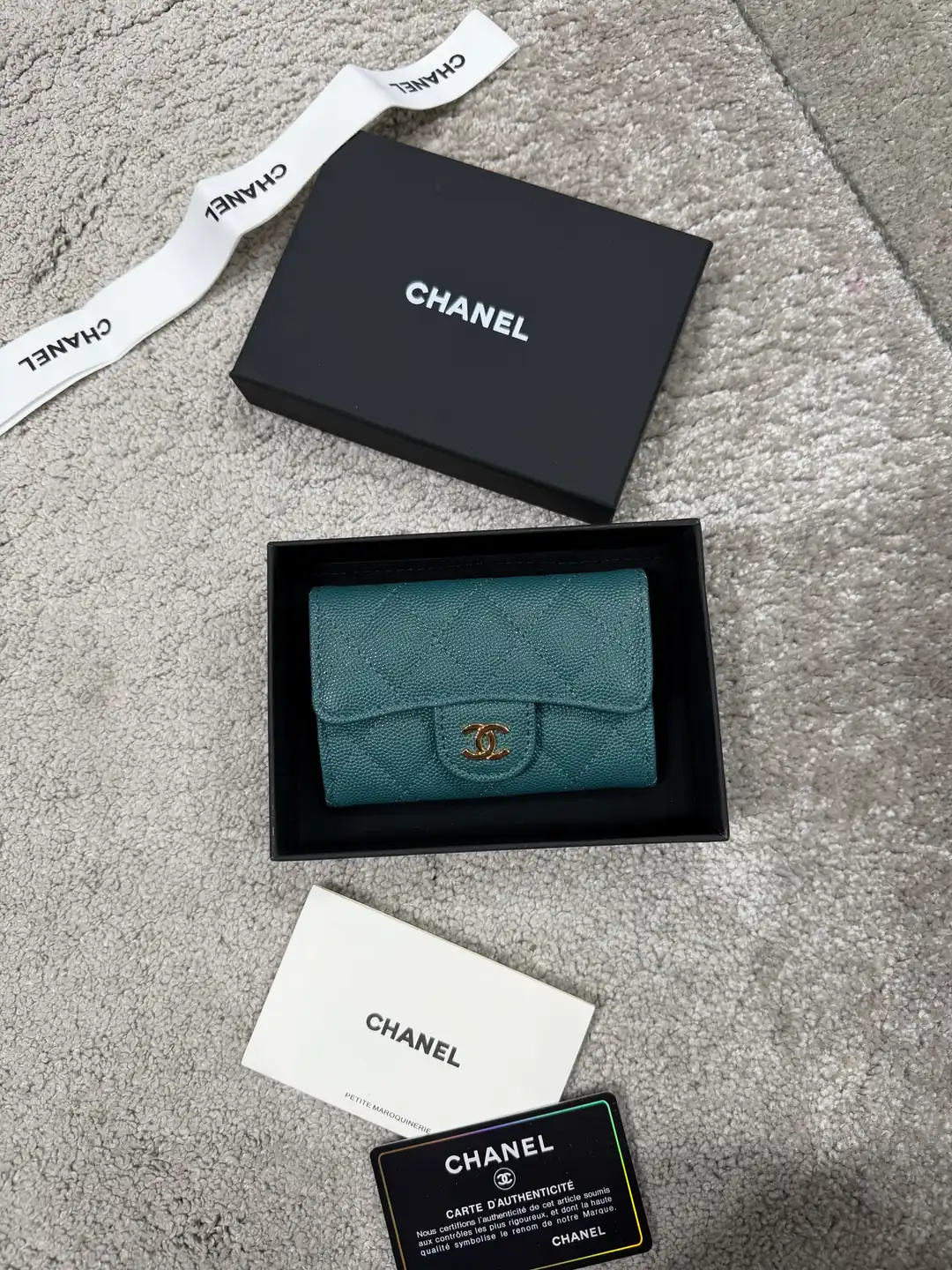 Chanel Yeşil Kadın Deri Cüzdan