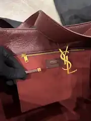 YSL Le 5 à 7 Bea Tote Bordo Kadın Deri Çanta 4