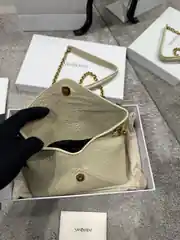 Ysl Cassandre Krem Small Kadın Deri çanta 3
