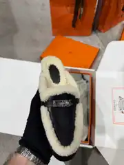 Hermes Oz Mule Kadın Deri Terlik 2