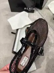 Alaia Mary Jane Siyah Kadın Babet 3