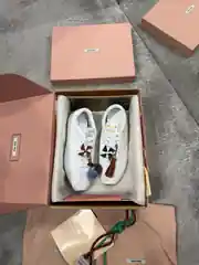 Miu Miu Plume Beyaz Deri Kadın Sneaker 1
