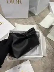 Dior Siyah Small Bow Kadın Deri Çanta 4