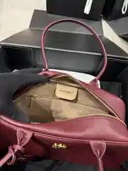 Chanel Bordo Large Bowling Kadın Deri Çanta 4