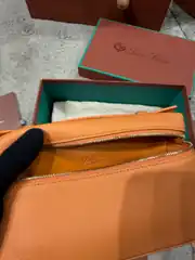 Loro Piana Extra Pocket L19 Turuncu Kadın Deri Çanta 4