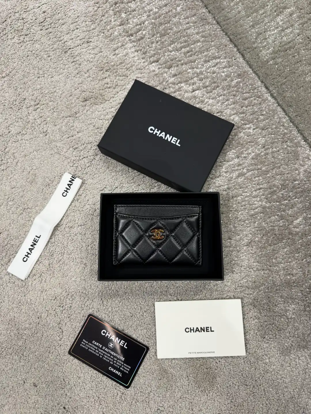 Chanel Siyah Deri Kartlık
