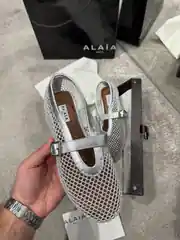 Alaia Mary Jane Gümüş Kadın Babet 2