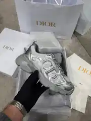 Dior Chrono Gri Kadın Deri Sneaker 2