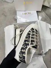 Dior Walk'n'Dior Platform Lacivert Kadın Kanvas Sneaker 3