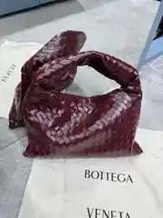 Bottega Veneta Hop Bordo Kadın Deri Çanta 1