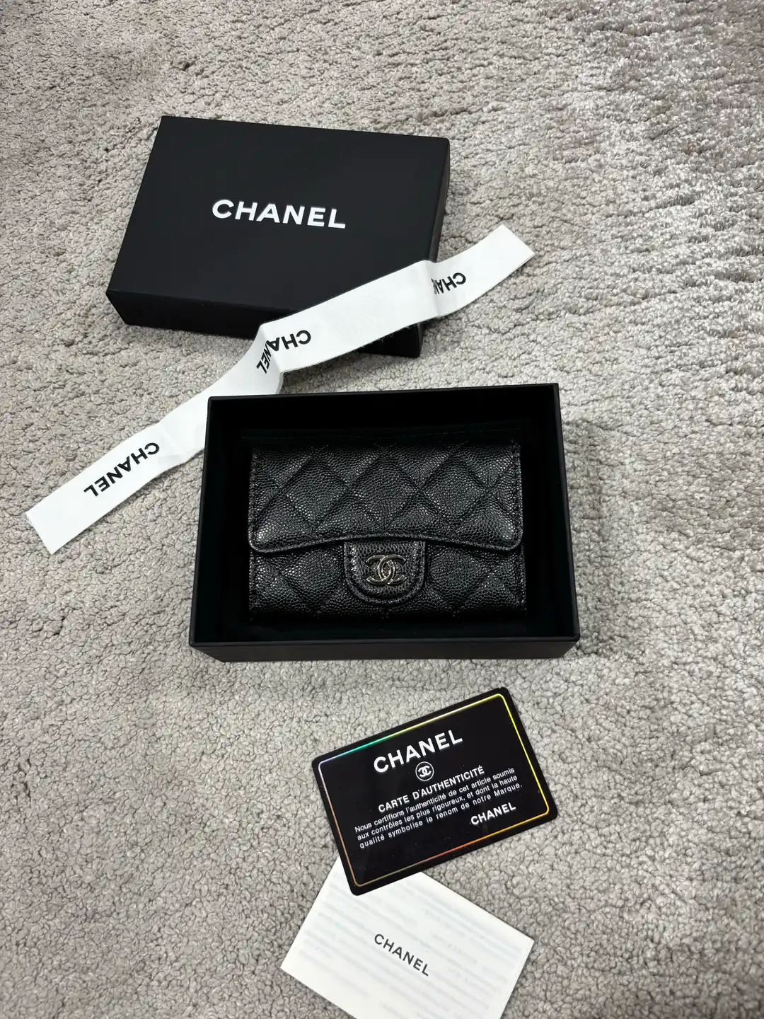 Chanel Siyah Kadın Deri Cüzdan