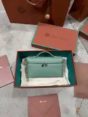 Loro Piana Extra Pocket L19 Yeşil Kadın Deri Çanta 1