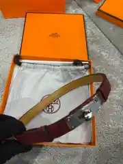 Hermes Kelly 18 Bordo Kadın Deri Kemer 3