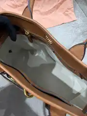 Miu Miu Aventure Napa Kahverengi Kadın Deri Çanta 4