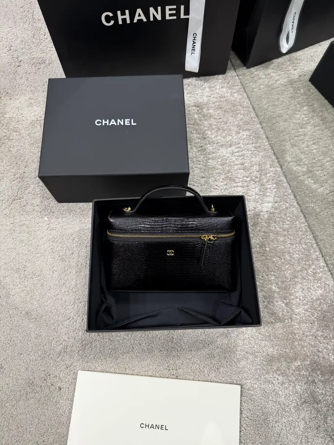 Chanel Siyah Vanity Kadın Deri Çanta