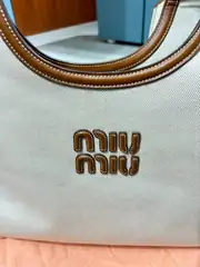 Miu Miu Ivy Canvas Kadın Deri Çanta 4