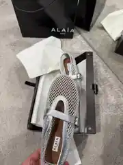 Alaia Mary Jane Gümüş Kadın Babet 3