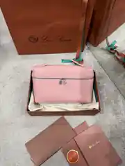 Loro Piana Extra Pocket L27 Pembe Kadın Deri Çanta 1