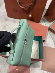 Loro Piana Extra Pocket L19 Yeşil Kadın Deri Çanta 3